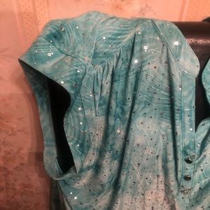 Sparkly Green Dress Shirt